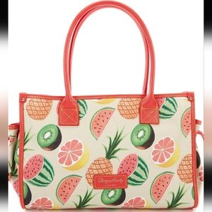 Dooney & Bourke large tropical fruit Brielle satchel
